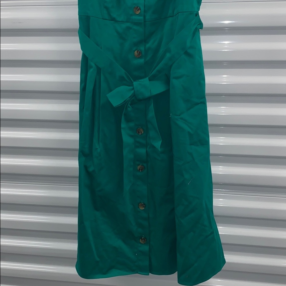 Forest Green Belted The Limited Dress - Picture 3 of 6